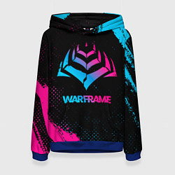 Толстовка-худи женская Warframe Neon Gradient, цвет: 3D-синий