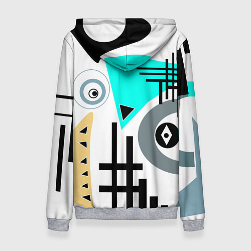 Женская толстовка Абстрактный современный дизайн / 3D-Меланж – фото 2
