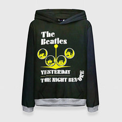 Толстовка-худи женская The Beatles YESTERDAY THE NIGHT BEFORE, цвет: 3D-меланж