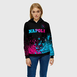 Толстовка-худи женская Napoli Neon Gradient, цвет: 3D-черный — фото 2