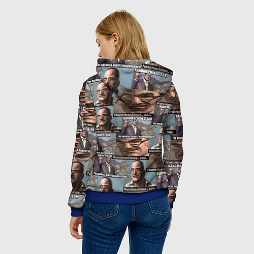 Женская толстовка Nanomachines, son / 3D-Синий – фото 4