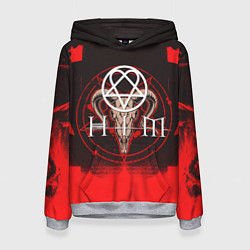 Толстовка-худи женская HIM star, цвет: 3D-меланж