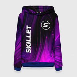 Толстовка-худи женская Skillet violet plasma, цвет: 3D-синий