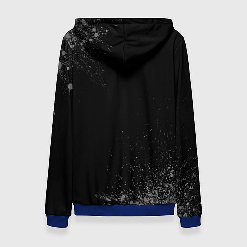 Женская толстовка Бизнесмен суббота воскресенье на темном фоне / 3D-Синий – фото 2