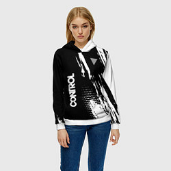 Толстовка-худи женская Control Logo, цвет: 3D-белый — фото 2