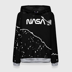 Толстовка-худи женская Nasa - кометы, цвет: 3D-меланж