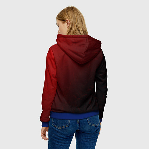 Женская толстовка Tekken 8 - logo / 3D-Синий – фото 4