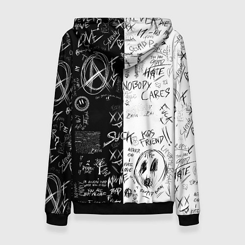 Женская толстовка Девочка аниме - dead inside / 3D-Черный – фото 2
