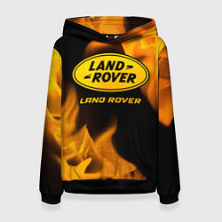 Толстовка-худи женская Land Rover - gold gradient, цвет: 3D-черный