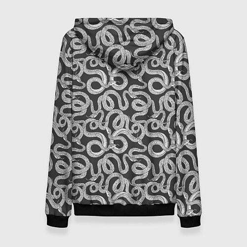 Женская толстовка Змея с языком / 3D-Черный – фото 2