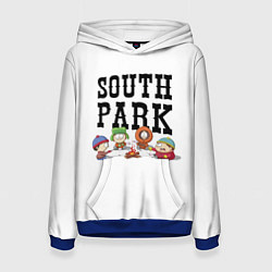 Толстовка-худи женская South park кострёр, цвет: 3D-синий