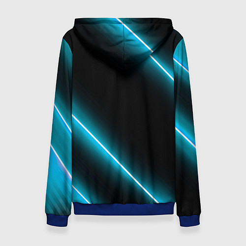 Женская толстовка Opel неоновые лампы / 3D-Синий – фото 2