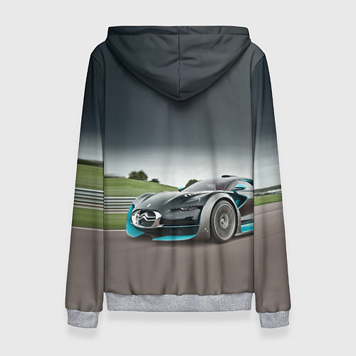 Женская толстовка Citroen DS Spirit - скоростной режим / 3D-Меланж – фото 2