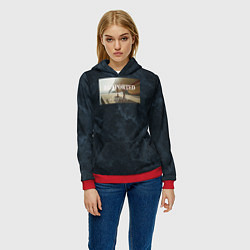 Толстовка-худи женская Be sported, цвет: 3D-красный — фото 2