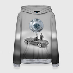 Толстовка-худи женская Buick Wildcat - cabriolet - Retro, цвет: 3D-меланж