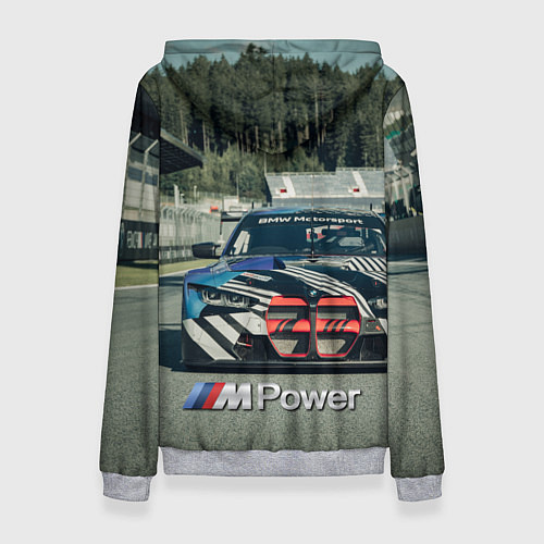 Женская толстовка BMW M Power - Motorsport - Racing team / 3D-Меланж – фото 2