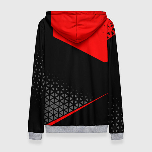 Женская толстовка Mitsubishi - Красная униформа / 3D-Меланж – фото 2