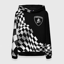 Женская толстовка Lamborghini racing flag