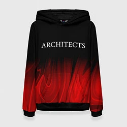 Толстовка-худи женская Architects red plasma, цвет: 3D-черный