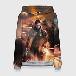 Толстовка-худи женская Mass Effect N7 - Jane Shepard, цвет: 3D-меланж