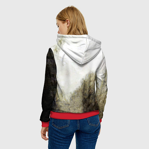 Женская толстовка Three Days Grace дебютный альбом / 3D-Красный – фото 4