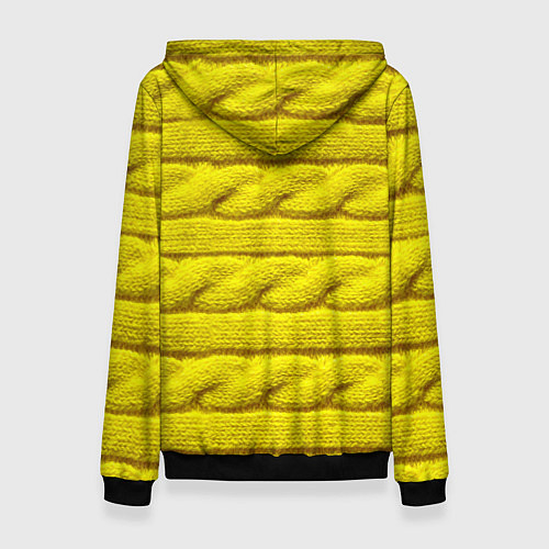 Женская толстовка Жёлтый свитер - Осень-Зима 2028 / 3D-Черный – фото 2