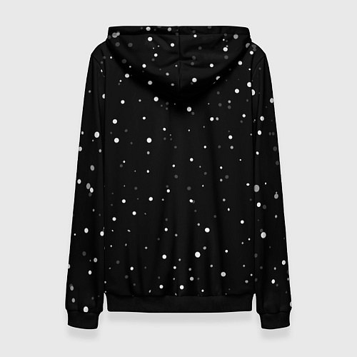 Женская толстовка Кролик ДЭБ и снегопад / 3D-Черный – фото 2
