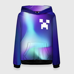 Толстовка-худи женская Minecraft northern cold, цвет: 3D-черный