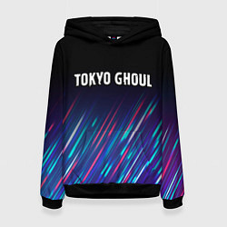 Толстовка-худи женская Tokyo Ghoul stream, цвет: 3D-черный