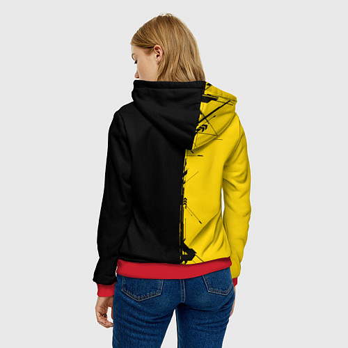 Женская толстовка Arasaka corporation / 3D-Красный – фото 4