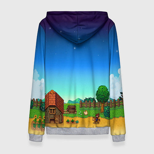 Женская толстовка Мой дом в Stardew Valley / 3D-Меланж – фото 2