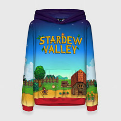 Толстовка-худи женская Мой дом в Stardew Valley, цвет: 3D-красный