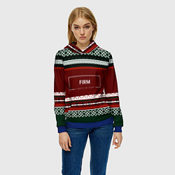 Толстовка-худи женская FIRM как красный свитер из 90х, цвет: 3D-синий — фото 2