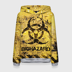 Толстовка-худи женская Danger biohazard, цвет: 3D-меланж