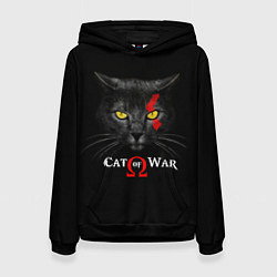 Женская толстовка Cat of war collab
