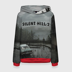 Толстовка-худи женская Silent hill 2 remake, цвет: 3D-красный
