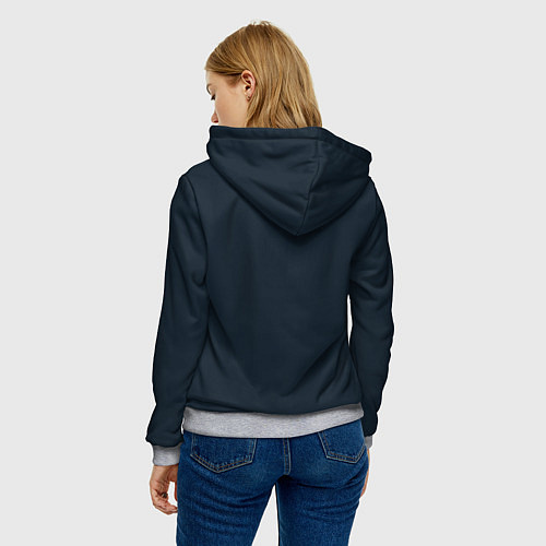 Женская толстовка Кролик с шариком / 3D-Меланж – фото 4