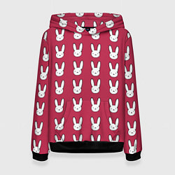 Женская толстовка Bunny Pattern red