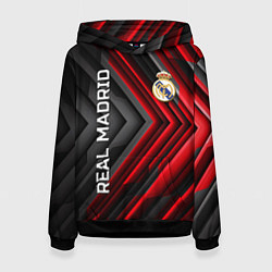 Толстовка-худи женская Real Madrid art, цвет: 3D-черный