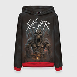 Толстовка-худи женская Slayer rock monster, цвет: 3D-красный