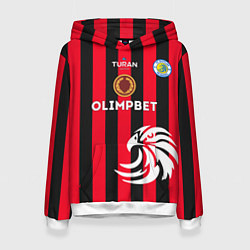 Толстовка-худи женская Фк Кызылжар, цвет: 3D-белый