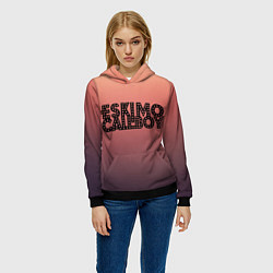 Толстовка-худи женская Eskimo Callboy electric, цвет: 3D-черный — фото 2