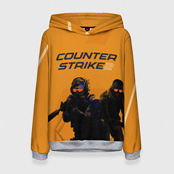 Толстовка-худи женская Counter Strike 2, цвет: 3D-меланж