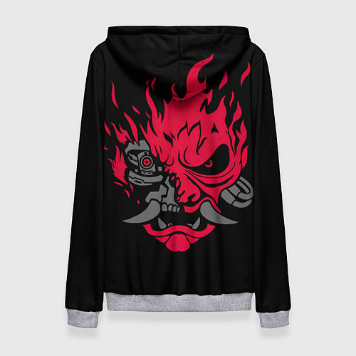 Женская толстовка Cyberpunk 2077 johnny samurai / 3D-Меланж – фото 2