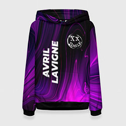 Толстовка-худи женская Avril Lavigne violet plasma, цвет: 3D-черный