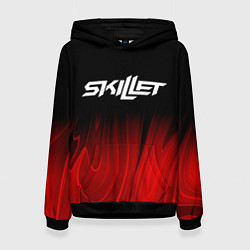 Толстовка-худи женская Skillet red plasma, цвет: 3D-черный