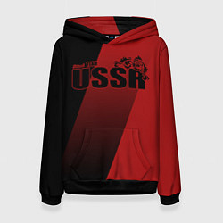 Толстовка-худи женская USSR team, цвет: 3D-черный