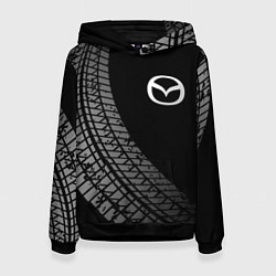 Женская толстовка Mazda tire tracks