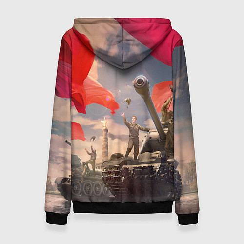 Женская толстовка Победа! 9 Мая / 3D-Черный – фото 2