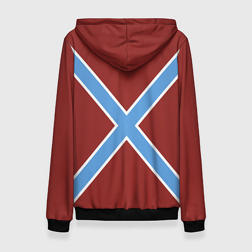 Женская толстовка Морская Пехота России - герб / 3D-Черный – фото 2